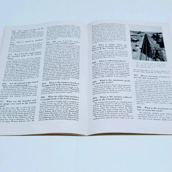 Quiz on Railroads and Railroading 450 Questions and Answers 1947 Vintage - Picture 3 of 4